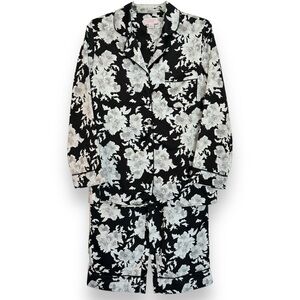 Cabernet Size Small Black/White Pajama Set EUC